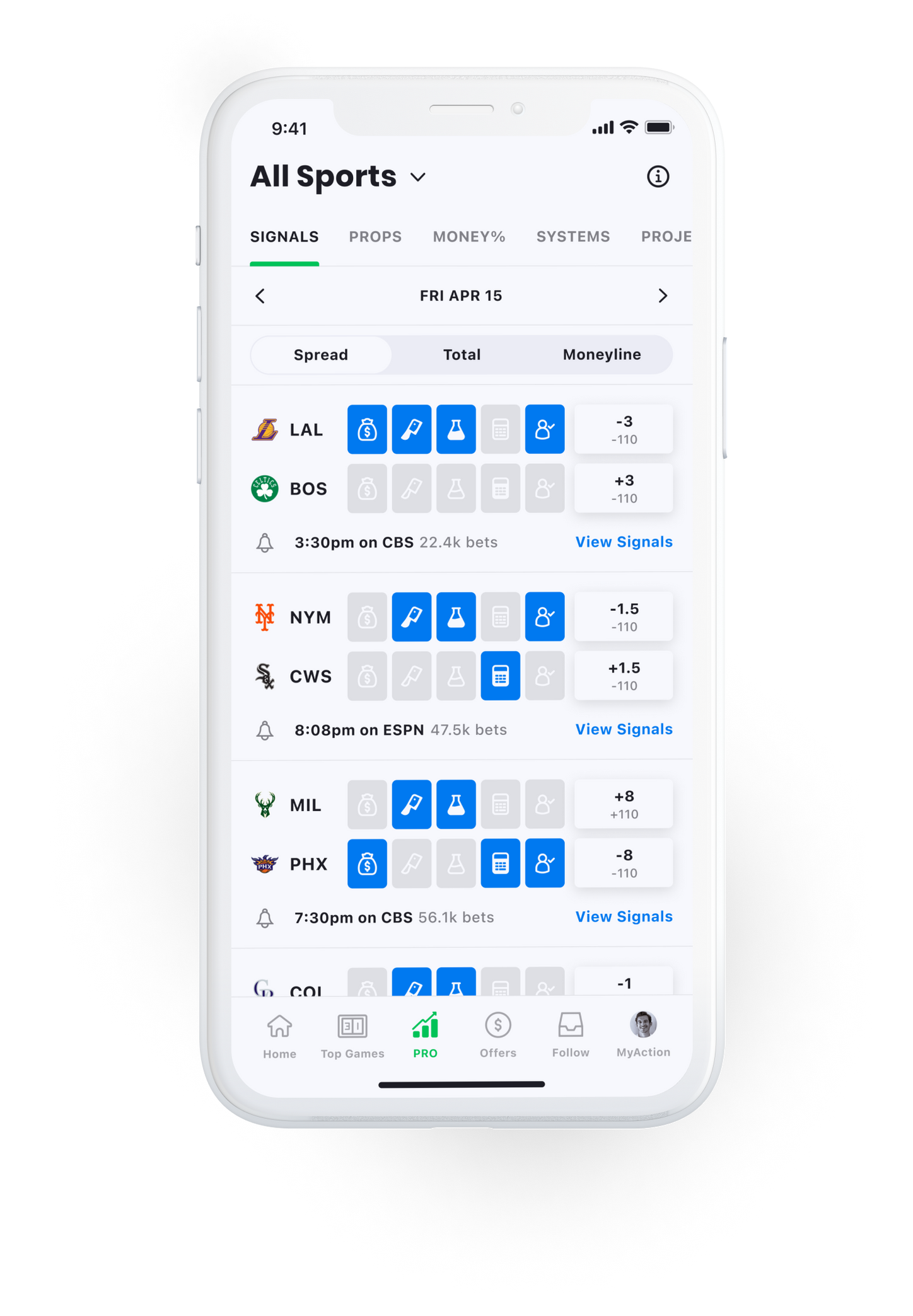 Phone With Action App Open