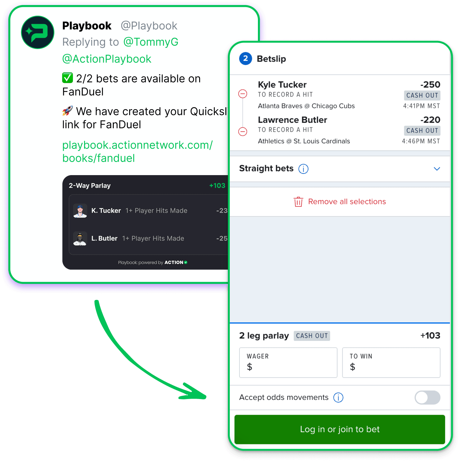 Playbook Bot | Tag @Playbook to Get Instant Bet Slips