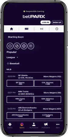 Upcoming Games at betPARX