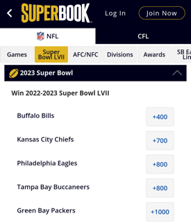 SuperBook Futures screenshot
