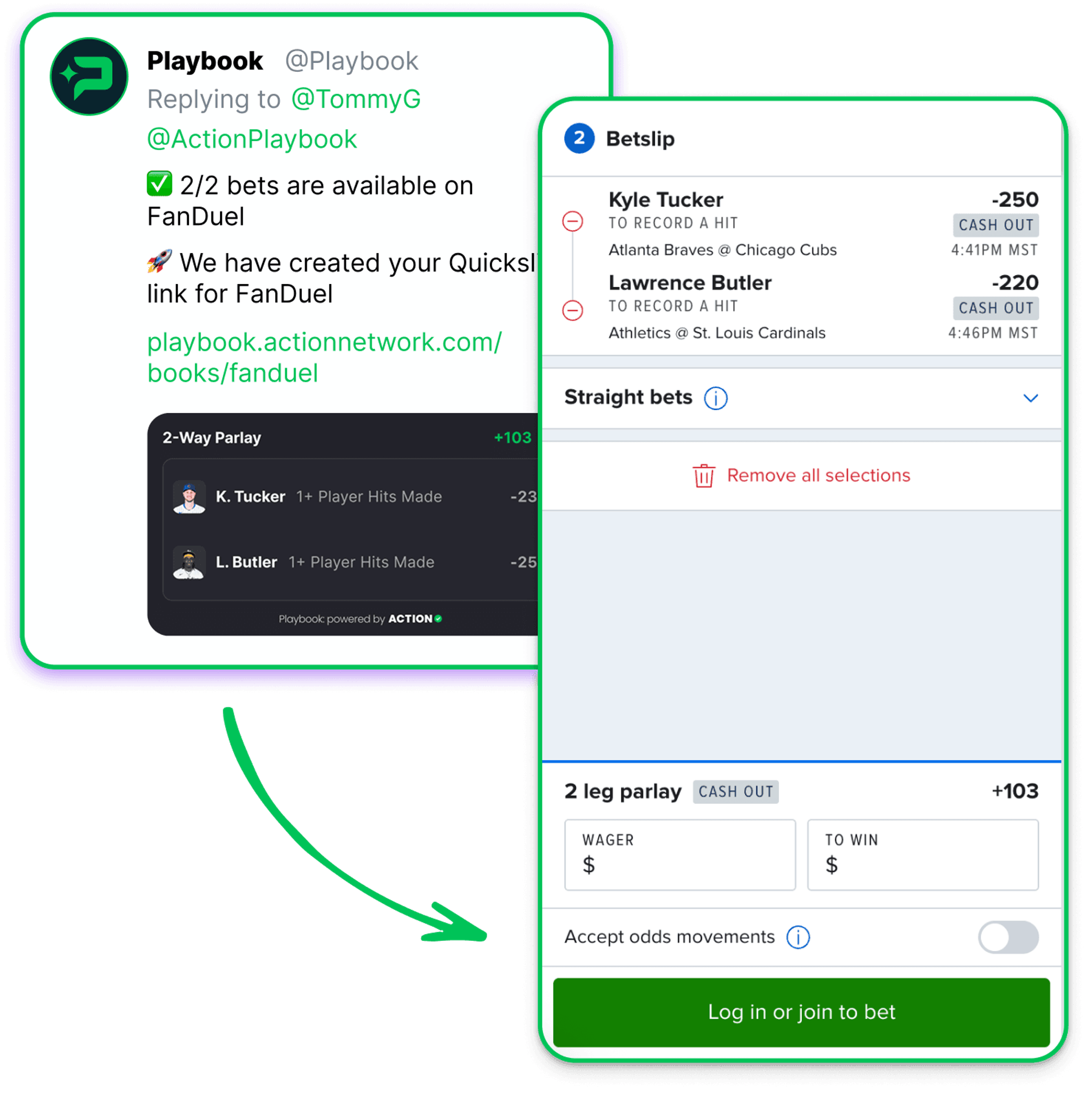 Playbook Bot | Tag @Playbook to Get Instant Bet Slips