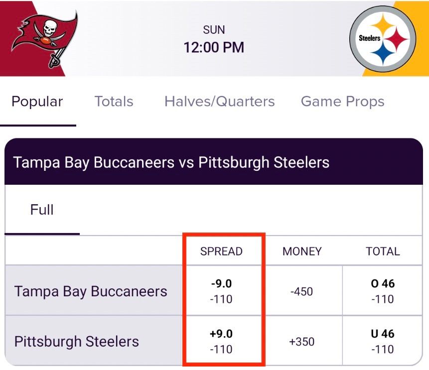 Bally Bet Spread screen shot