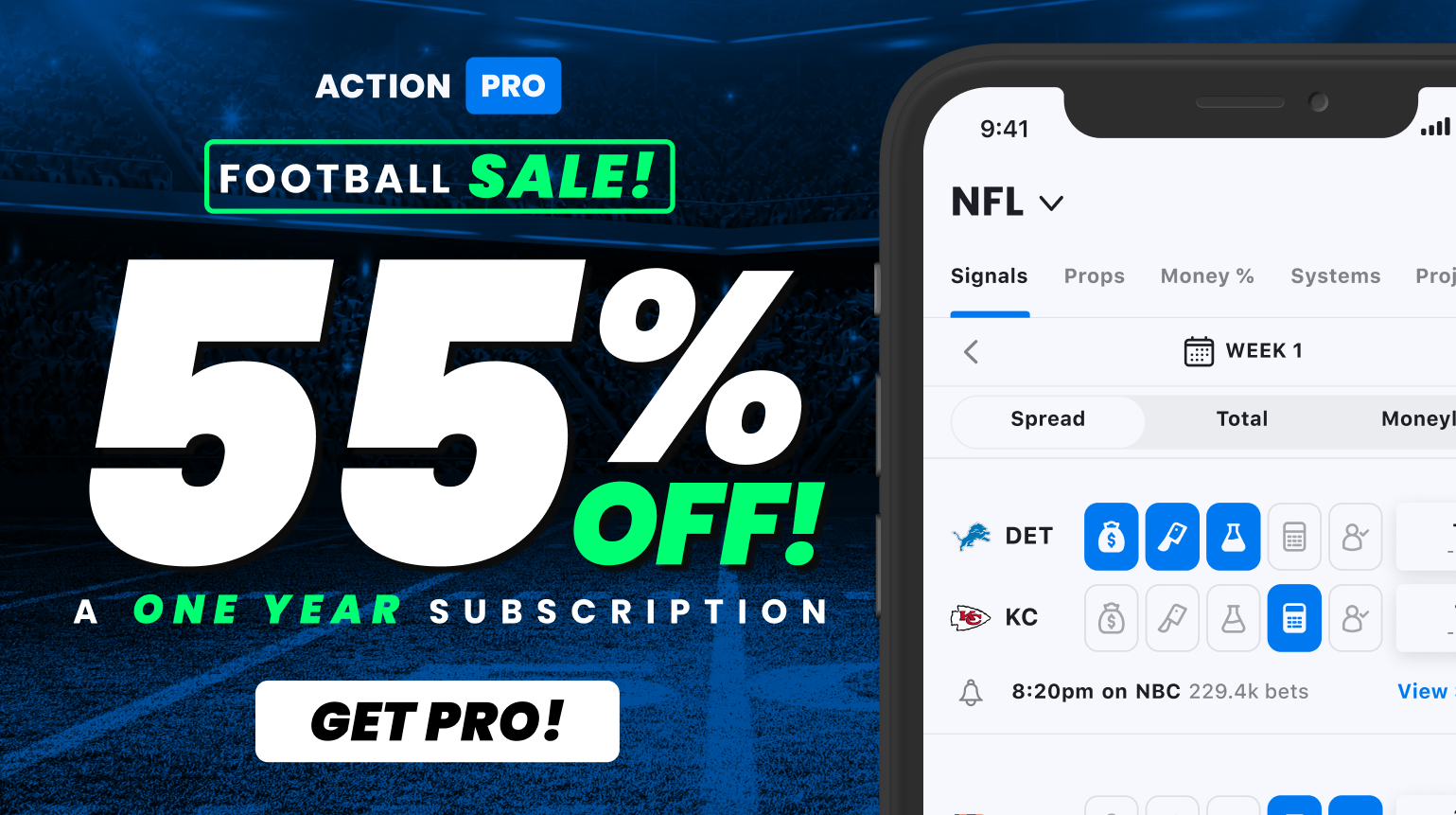 pro football sale