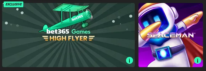 Play crash and arcade games at bet365 Online Casino.