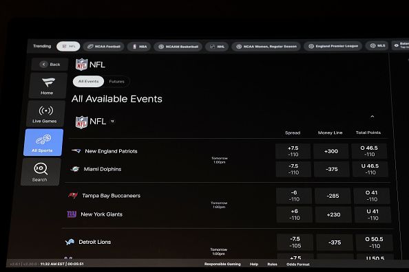 Sports betting tables