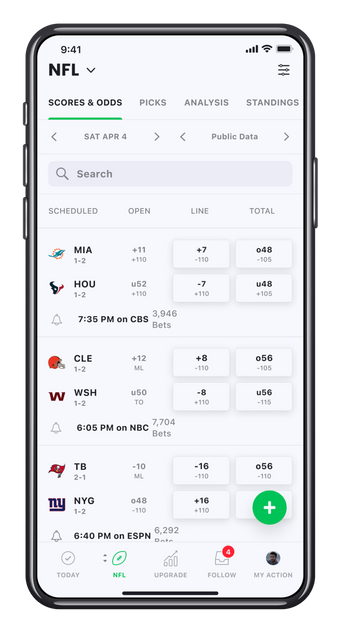 50 action network app