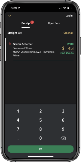 Caesars Mobile Betslip