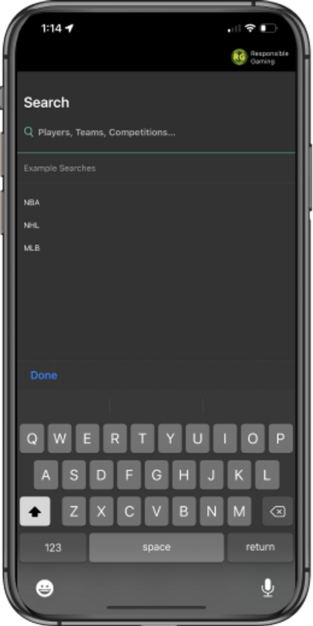 bet365 mobile search functionality 