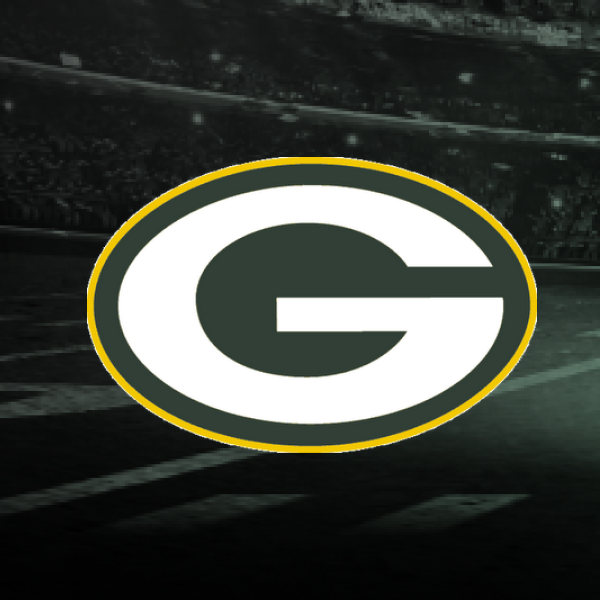 green bay packers logo black background