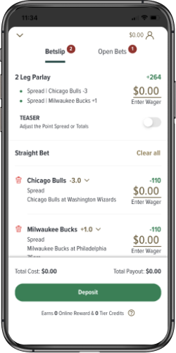 Caesars Betslip