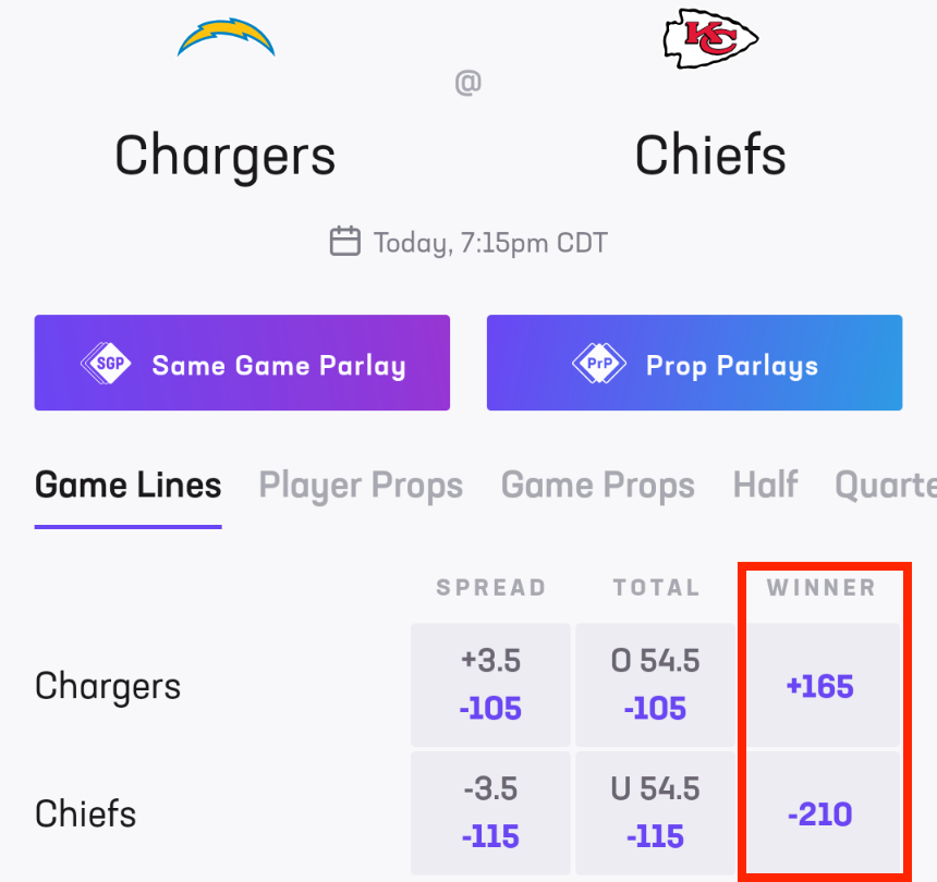 Hard Rock Moneyline Screenshot