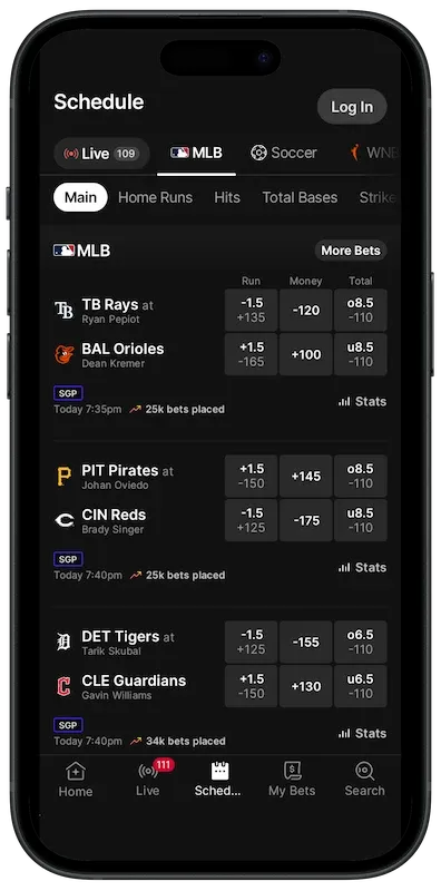 Fanatics Sports Schedule