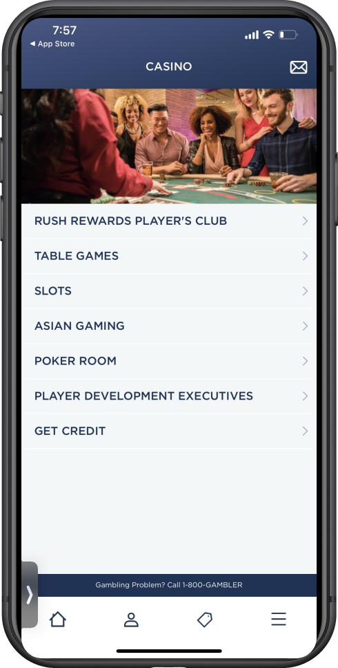Betrivers Casino App Menu