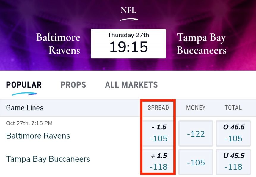 MaximBet Spread screen shot