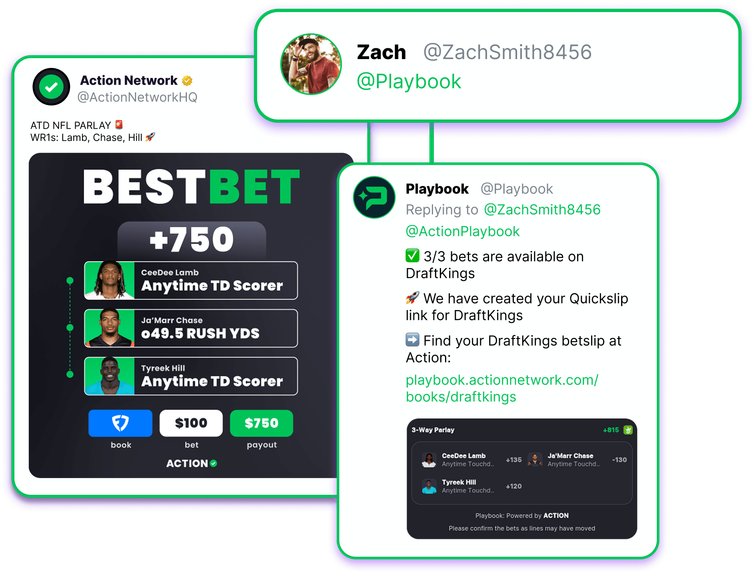 Action Network Playbook Bot betting images