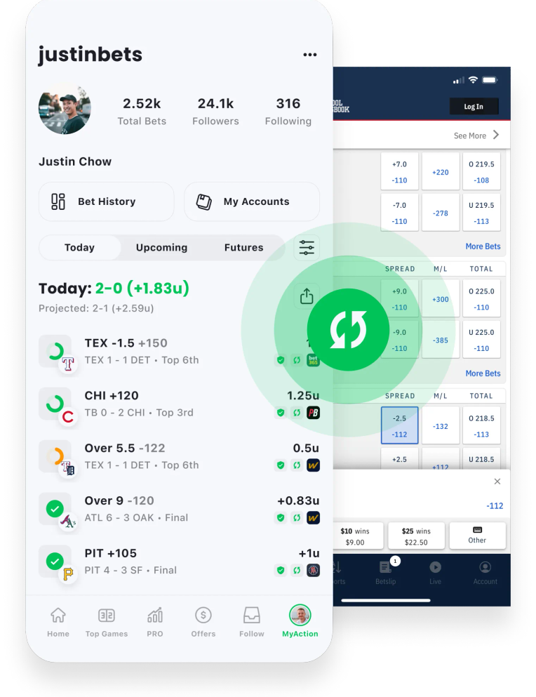Get BetSync with the Action App Sports Betting App The Action Network