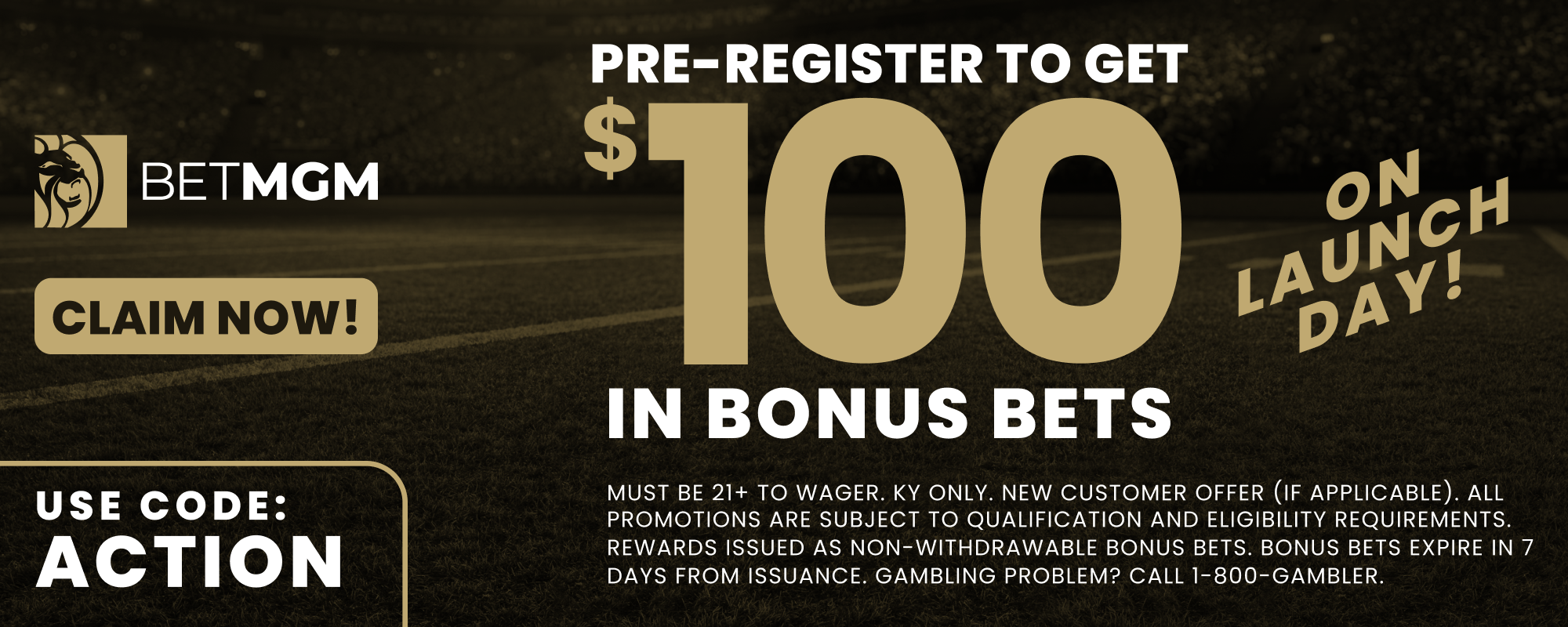 BetMGM Kentucky bonus code SYRACUSECOM: $100 pre-registration deal