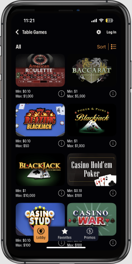 Caesars Palace Online Casino Table Games 