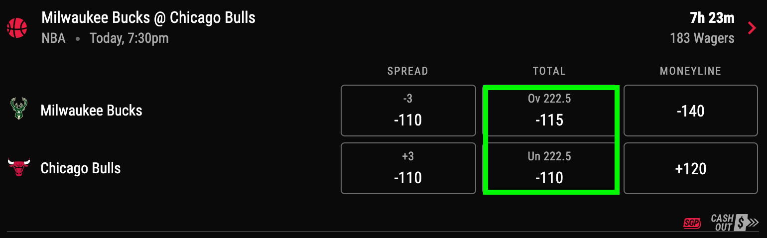 Totals Bets
