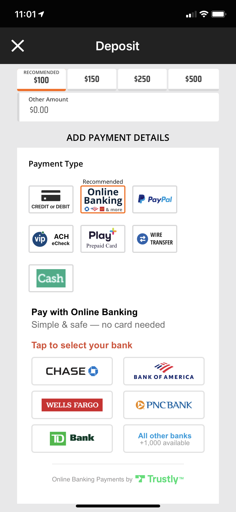 Dk Deposit Screenshot