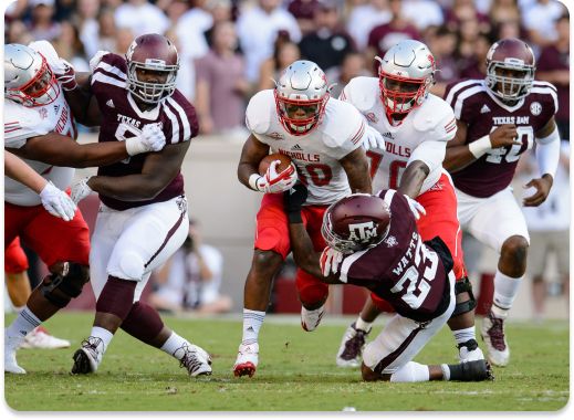 Nicholls State Colonels running back Kyran Irvin (30) runs the ball during college football game