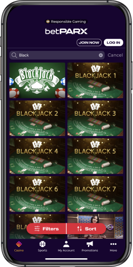 BetPARX Casino App Blackjack