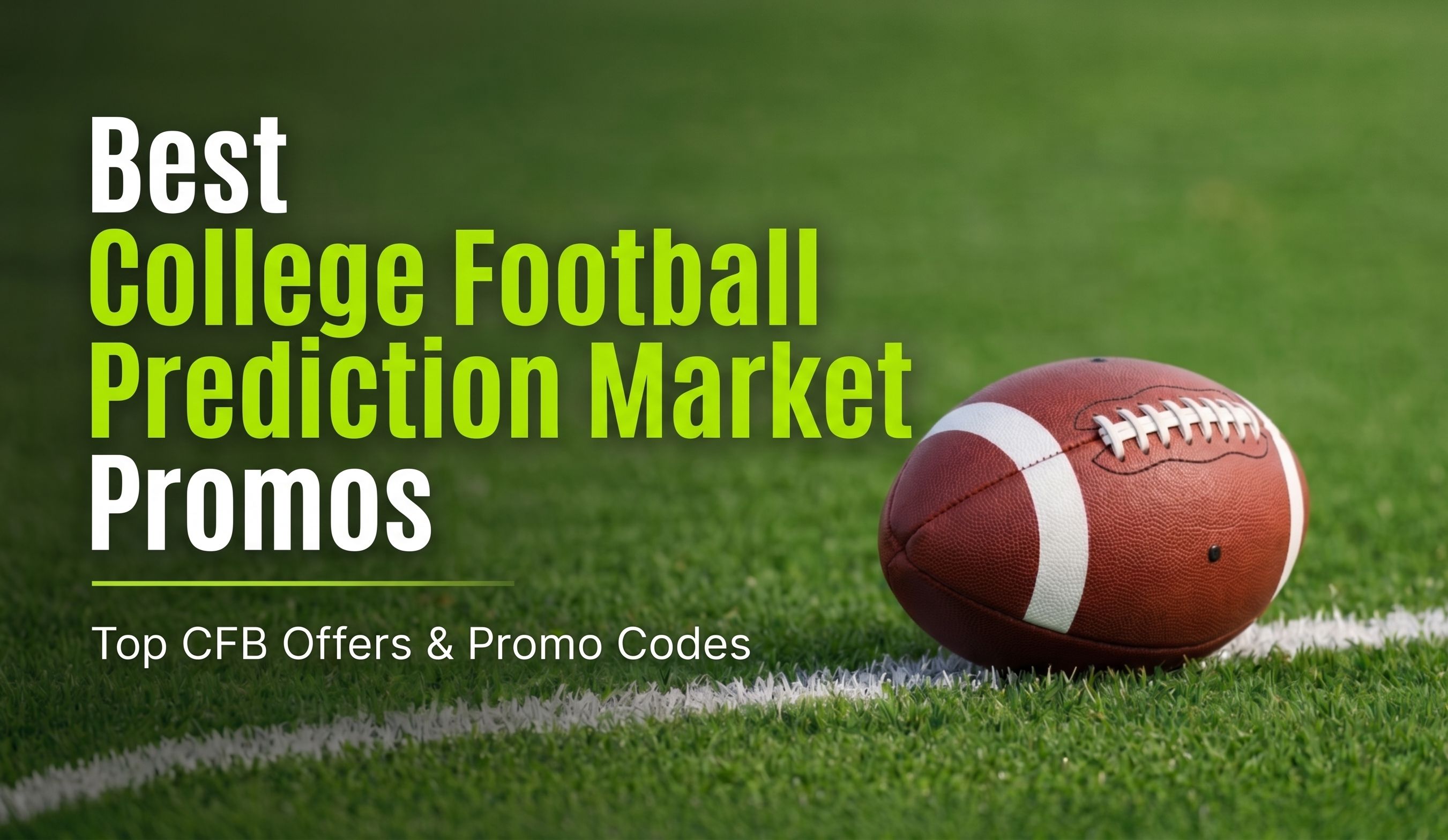 Man Predicting Weather Best College Football Prediction Market Promos (October 2026)
