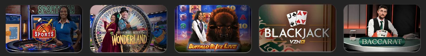 Play live dealer games at betOcean Casino.
