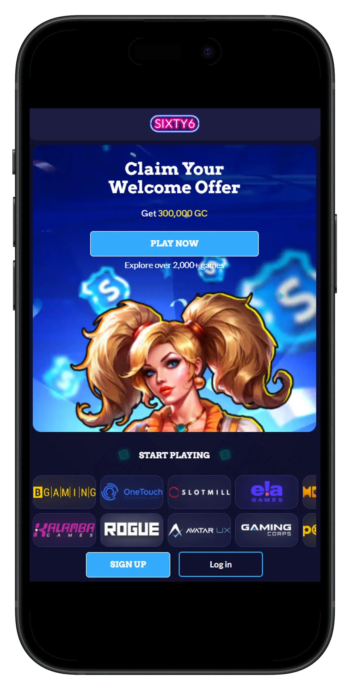 Sixty6 Casino Content Image